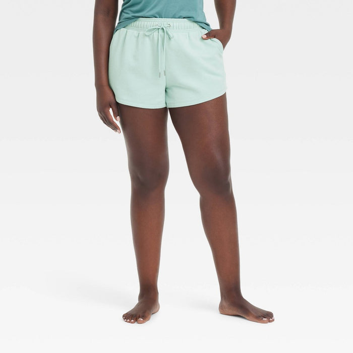 Women's Fleece Shorts - Auden Light Green L *ADD 3 TO YOUR CART & 1 IS FREE!*