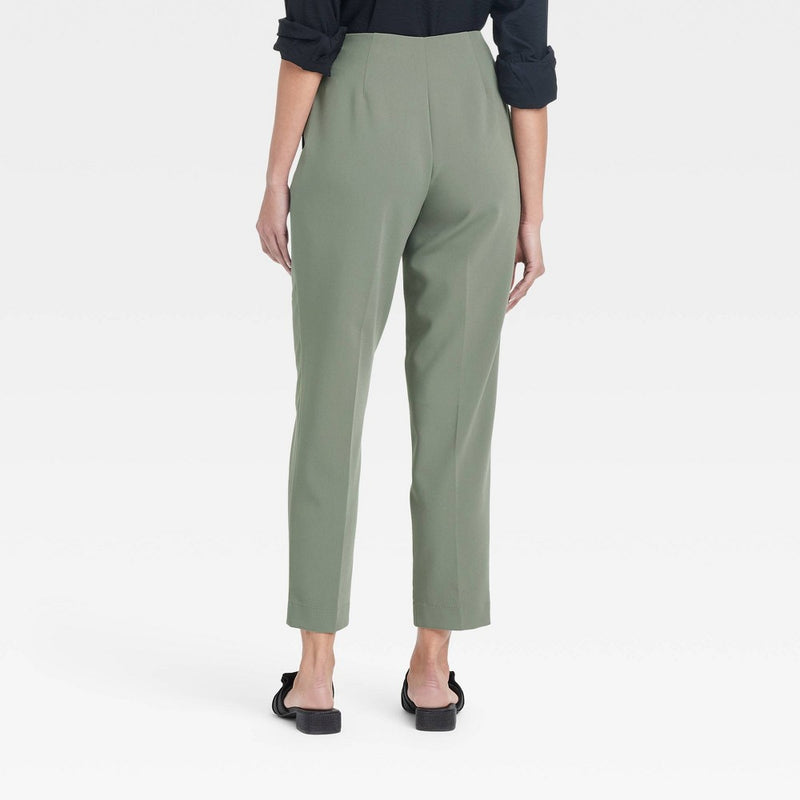 High-Rise Tailored Trousers - A New Day Olive 16