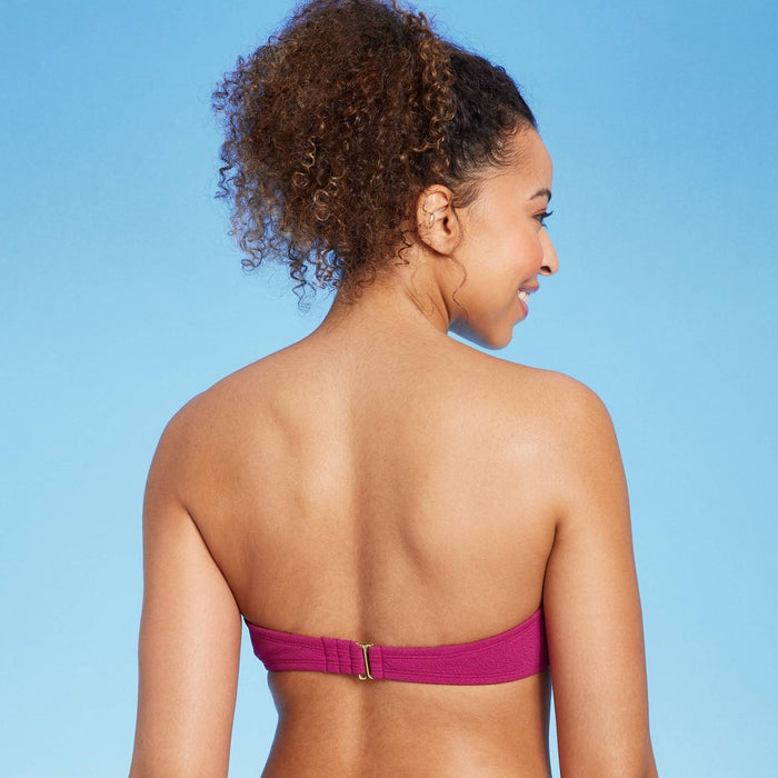 Crepe Bikini Top-Shade & Shore Purple 34B - ADD 3 TO YOUR CART & 1 IS FREE!