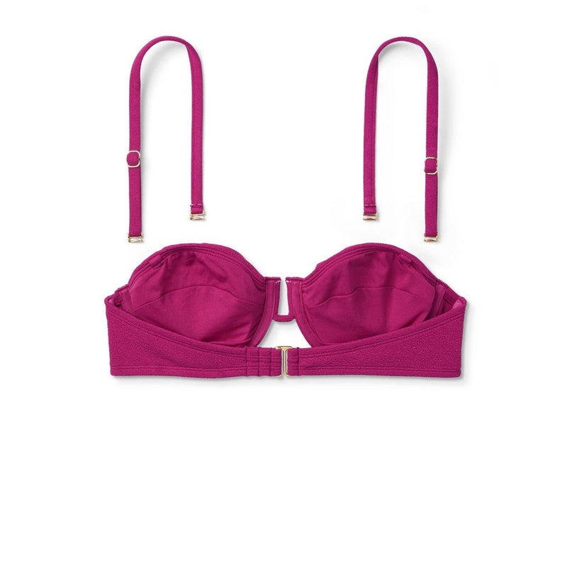 Womens Crepe Bikini Top-Shade & Shore Purple 34B