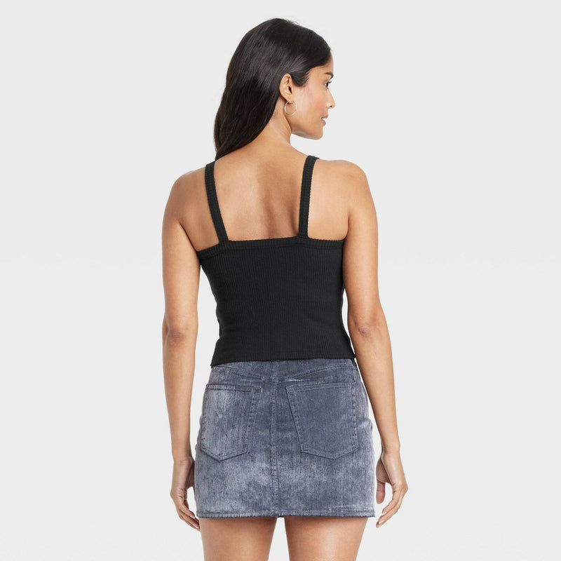 Women's Rib Tank Top - Universal Thread Black S