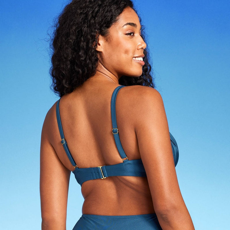 TieUnderwire Bikini Top Shade & Shore Teal 34B