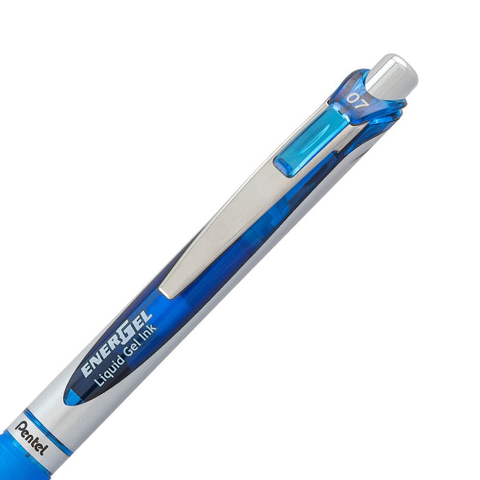 Pentel 5ct Rollergel Pens Energel 0.7mm Multiple Color Ink: Quick Drying, Retractable, Blue, Green, Black, Stationery Set