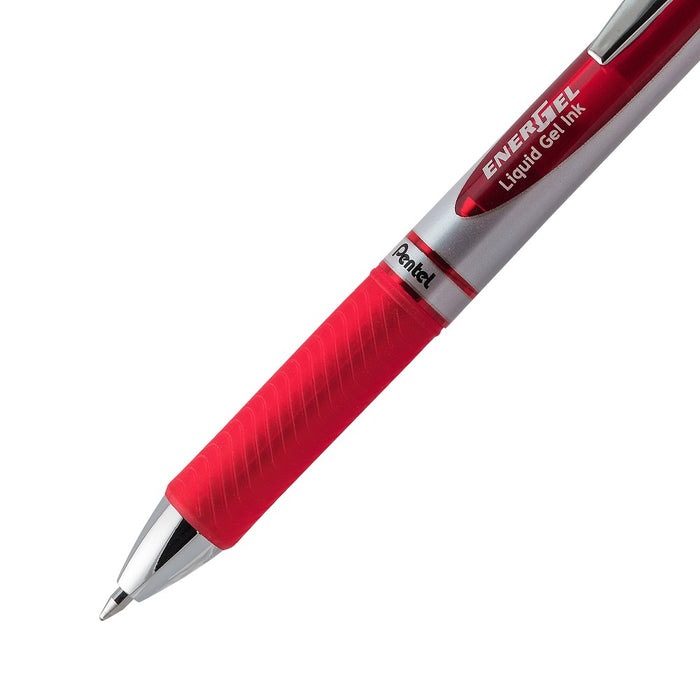 Pentel 5ct Rollergel Pens Energel 0.7mm Multiple Color Ink: Quick Drying, Retractable, Blue, Green, Black, Stationery Set