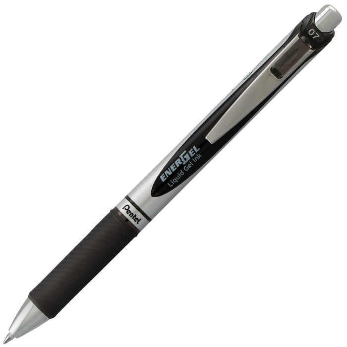 Pentel 5ct Rollergel Pens Energel 0.7mm Multiple Color Ink: Quick Drying, Retractable, Blue, Green, Black, Stationery Set