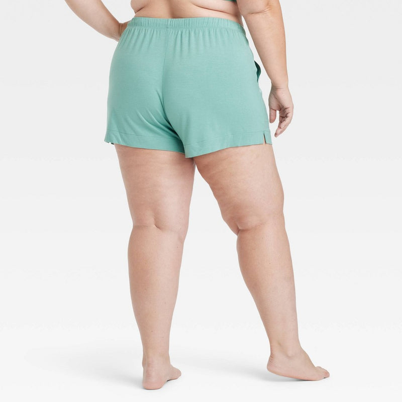 Cloud Knit Pajama Shorts - Auden Green 2X