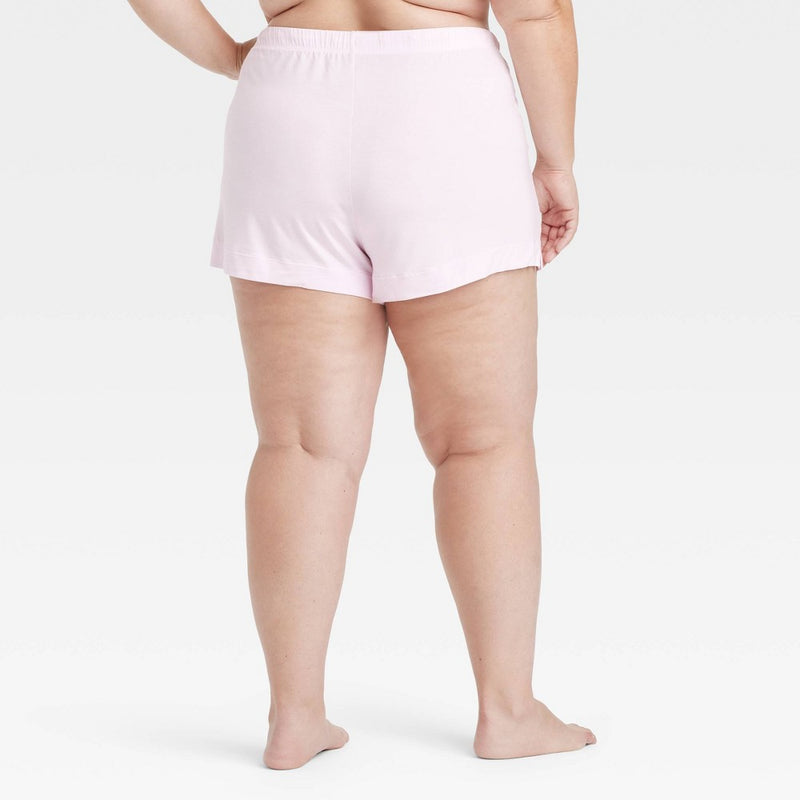 Women's Cloud Knit Pajama Shorts - Auden Pink 1X
