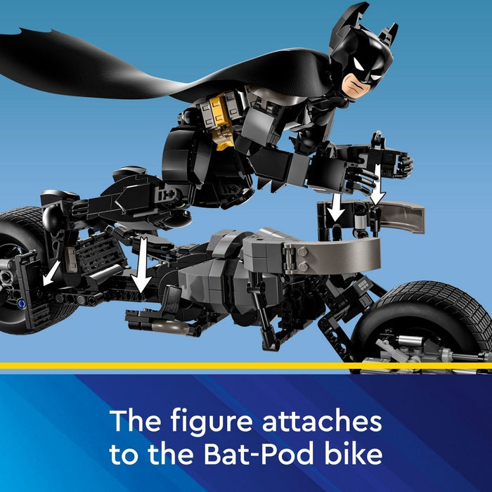 LEGO DC Batman: Batman Construction Figure & the Bat-Pod Bike Action Toy 76273