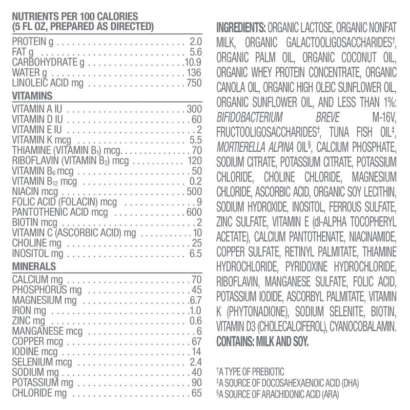 Happy Baby Organic Infant Formula Powder - Stage 1 - 22.9 fl oz