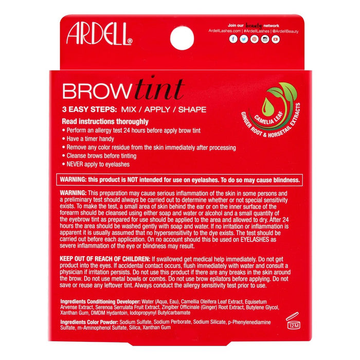 Ardell Brow Tint - Medium Brown - 12ct