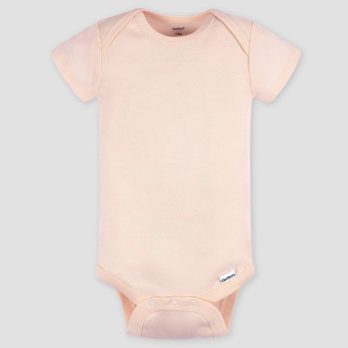 Gerber Baby 5pk Short Sleeve Onesies - Pink 6-9M