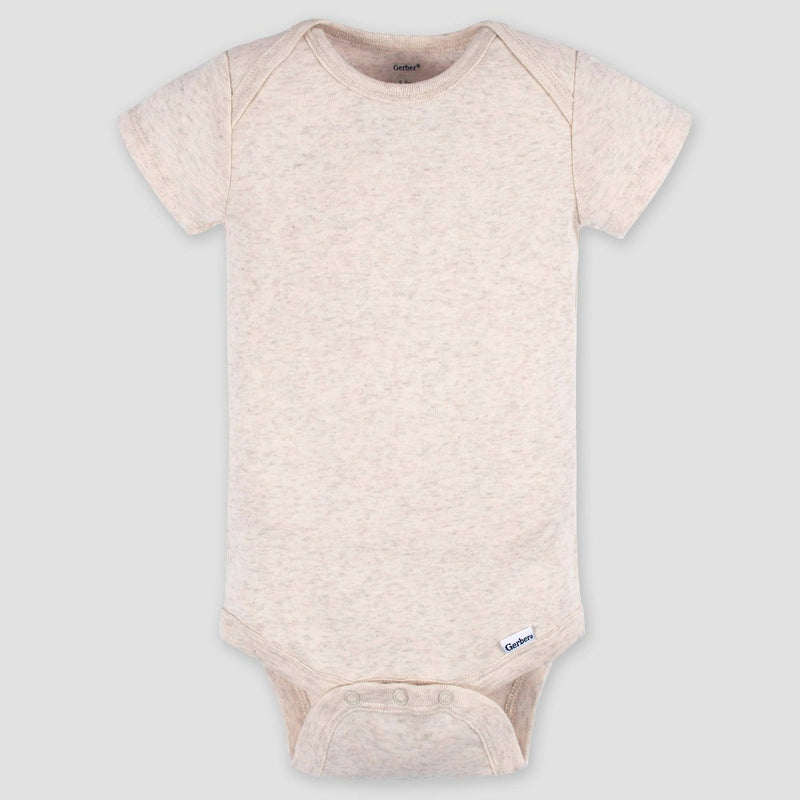Gerber Baby 5pk Short Sleeve Onesies - Pink 6-9M