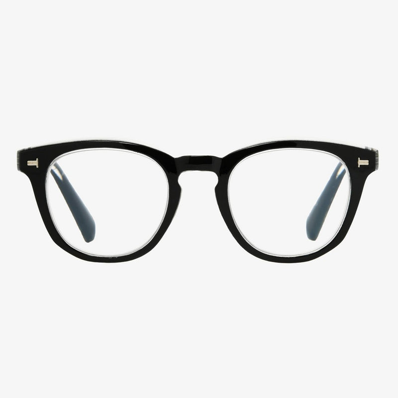 Women's Plastic Round Blue Light Filtering Glasses - Universal Thread Black Diopter 2