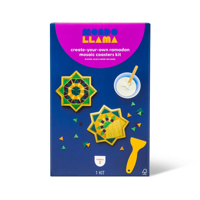 Make-Your-Own Ramadan Mosaic Coasters Kit - Mondo Llama