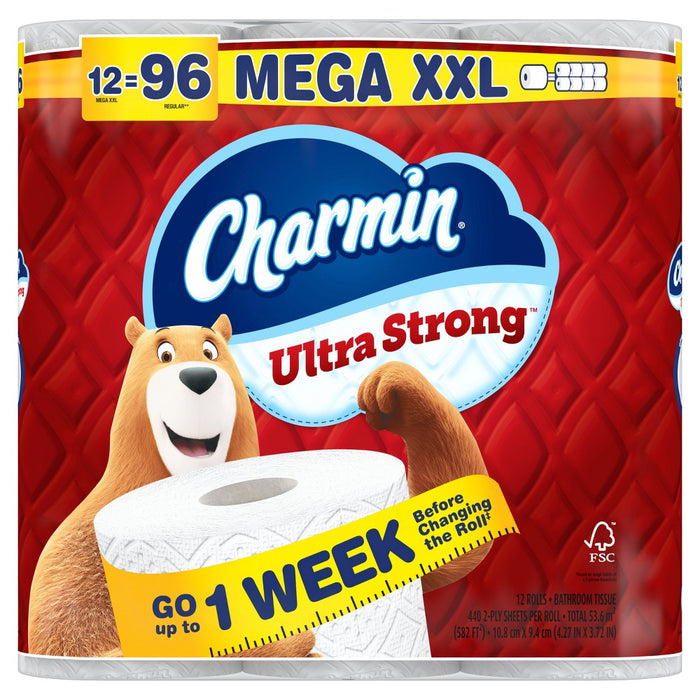 Charmin Ultra Strong Toilet Paper - 12 Mega XXL Rolls