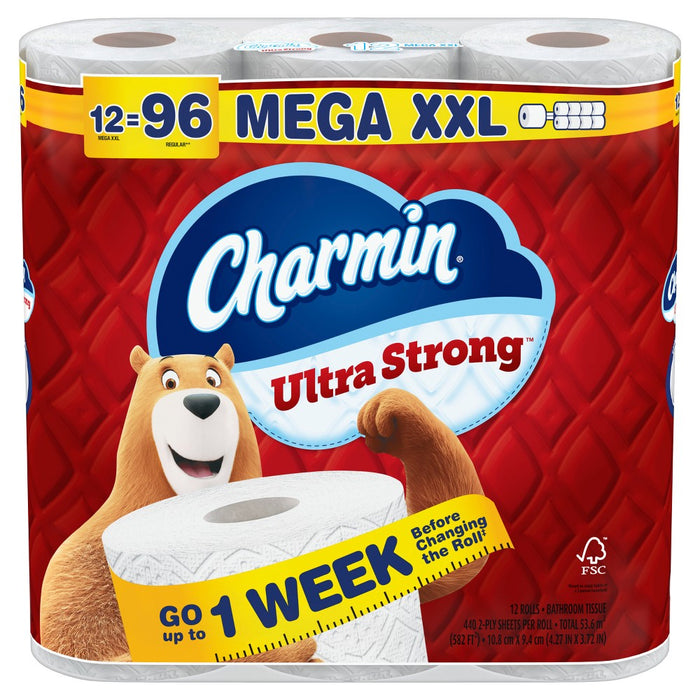 Charmin Ultra Strong Toilet Paper - 12 Mega XXL Rolls