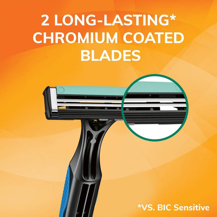 BiC Sensitive 2 Twin Blade Men's Disposable Razors - 10ct