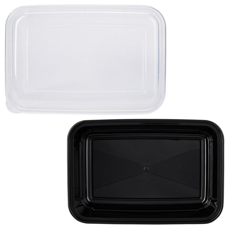 5pk One Compartment Meal Prep Food Storage Container Set: BPA-Free, Dishwasher-Safe, Plastic, 5 Containers with Lids