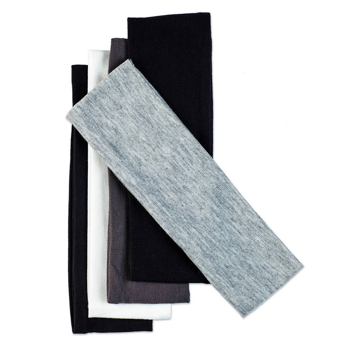 scunci No Damage Stretch Fabric Headbands - Neutral - All Hair - 5pk