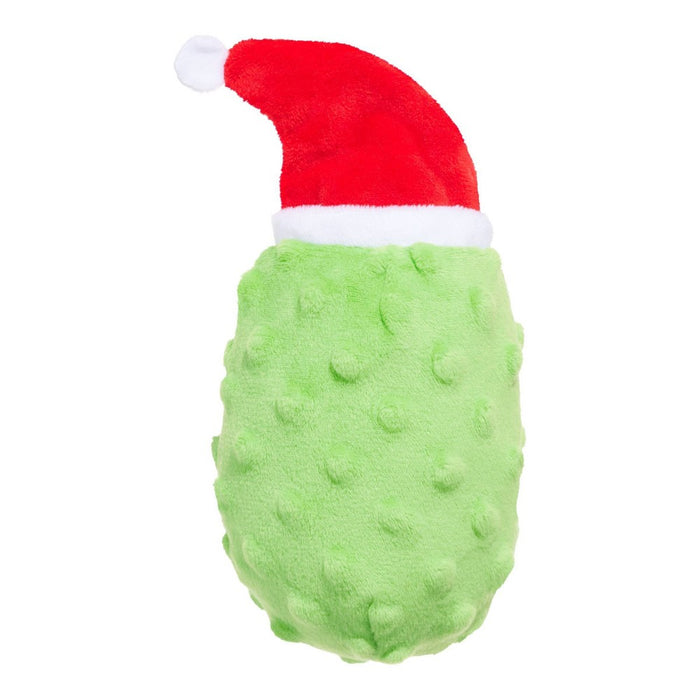 BARK Holiday Santa's Workchomp St. Pickolas Stocking Stuffer Dog Plush Toy