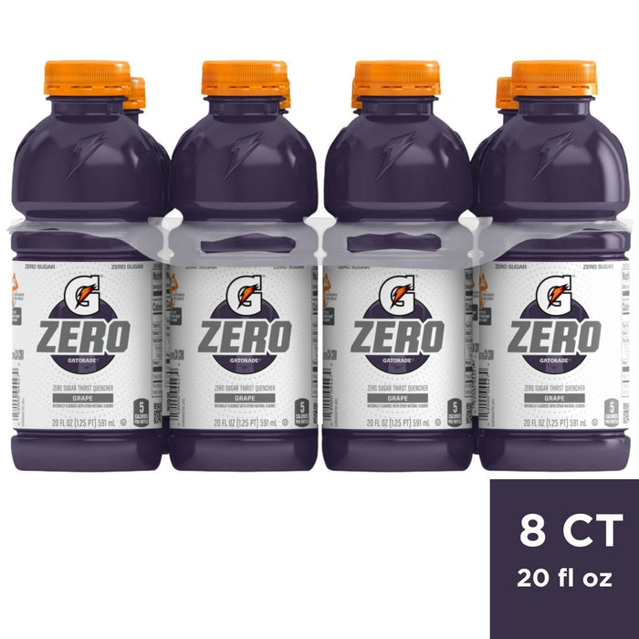 Gatorade G Zero Grape Sports Drink - 8pk/20 fl oz Bottles