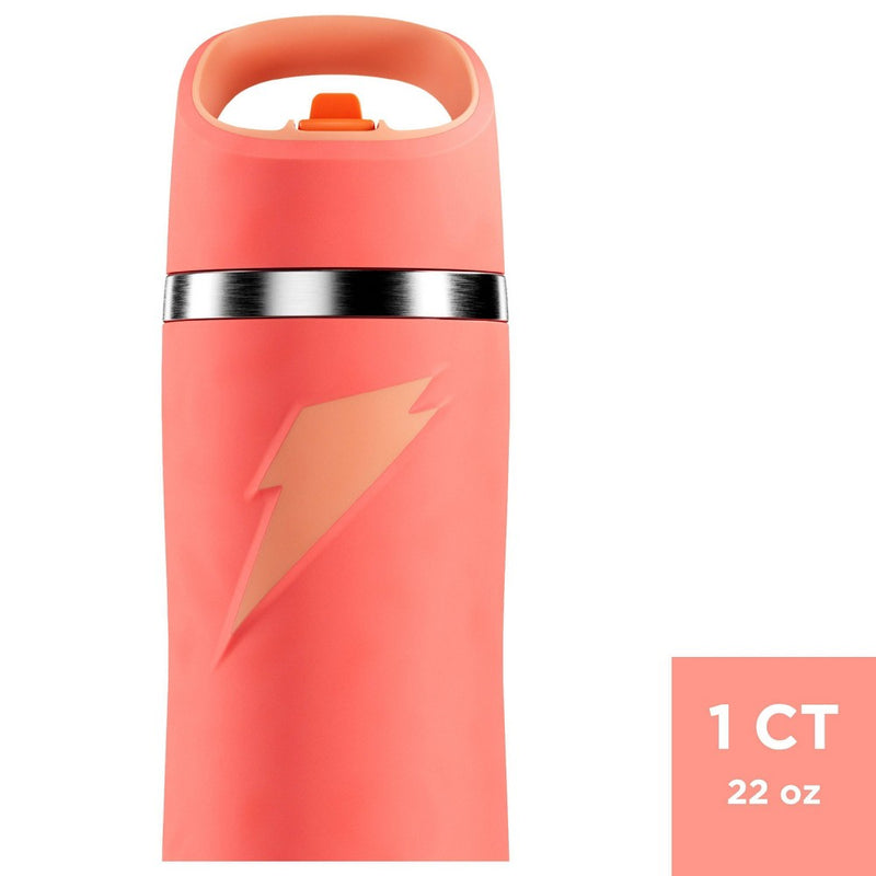 Gatorade 22oz Stainless Steel Twist Cap Water Bottle - Coral