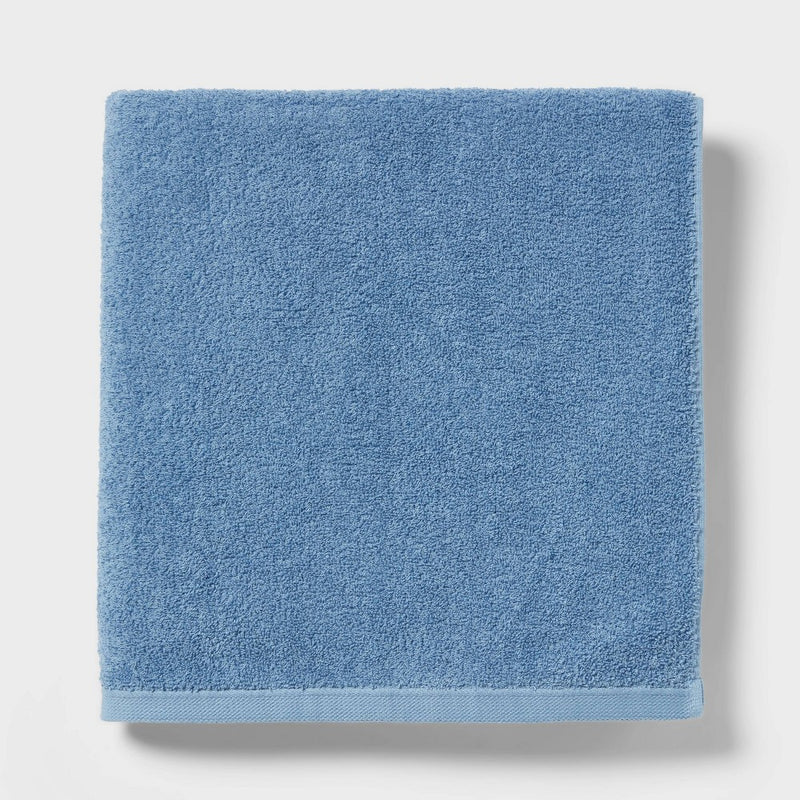 Everyday Bath Sheet Quilt Blue - Room Essentials