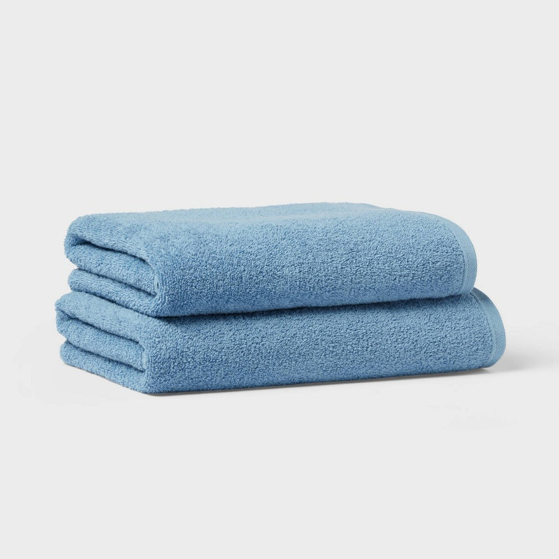 Everyday Bath Sheet Quilt Blue - Room Essentials