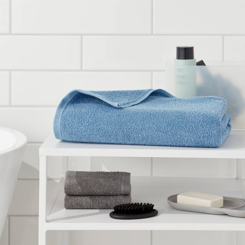 Everyday Bath Sheet Quilt Blue - Room Essentials