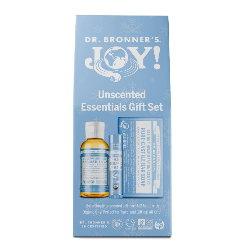Dr. Bronner's Bar + Lip Balm Gift Set - Unscented - 2oz