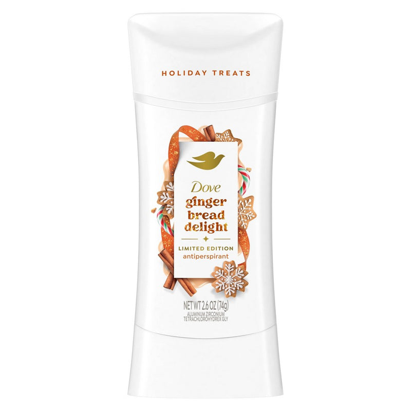 Dove Beauty Limited Edition Holiday Treat Antiperspirant Deodorant - Travel Size - Gingerbread Delight - 2.6oz