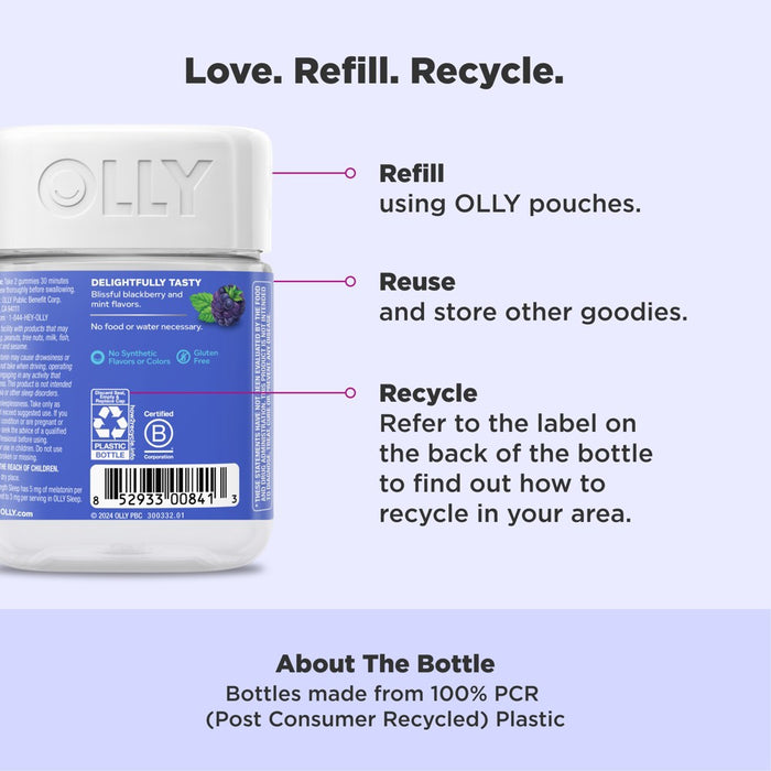 OLLY Extra Strength Sleep Gummies - Blackberry Mint - 50ct