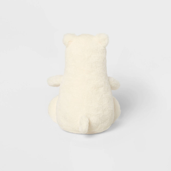 7" Polar Bear with Bow Stuffed Animal - Gigglescape: Holiday Theme, Ages 1+