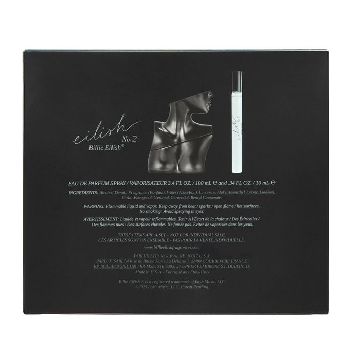 Billie Eilish No. 2 Eau de Parfum (3.4 oz) + Travel Spray 2pc set