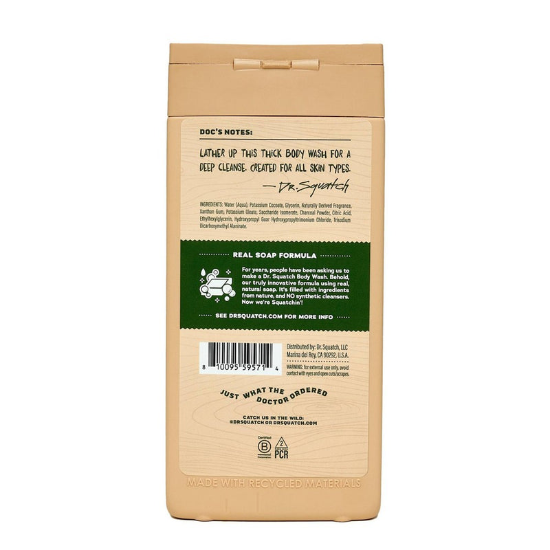 DR. SQUATCH Men's Non-Exfoliating Body Wash - Pine Tar - 14 fl oz