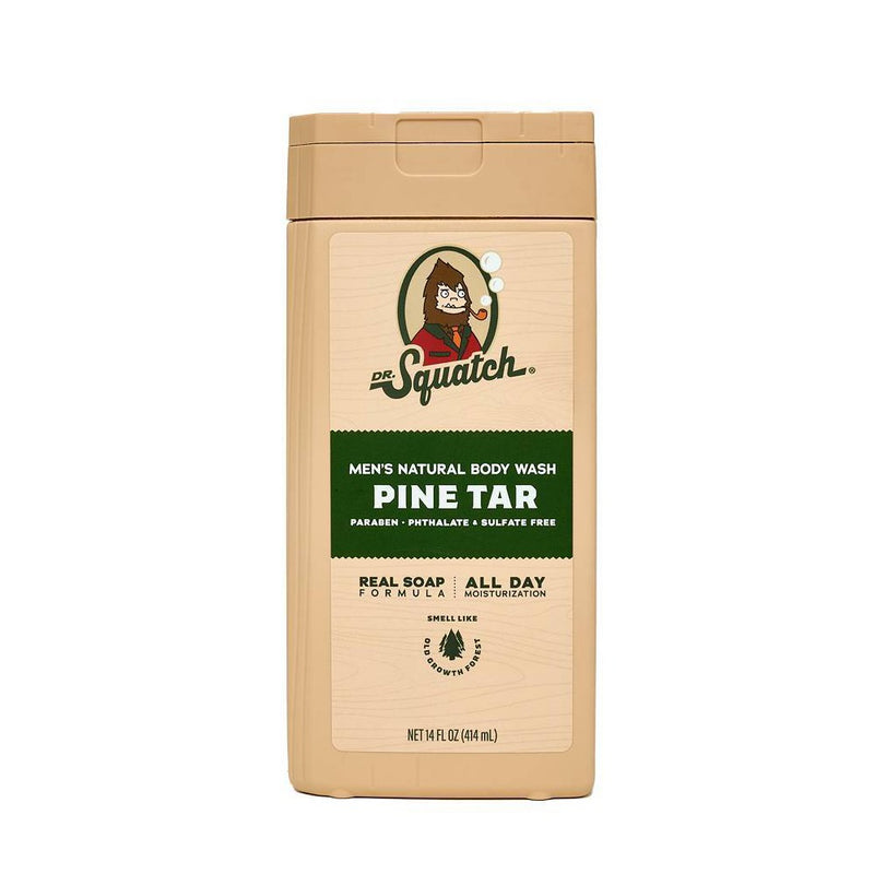 DR. SQUATCH Men's Non-Exfoliating Body Wash - Pine Tar - 14 fl oz