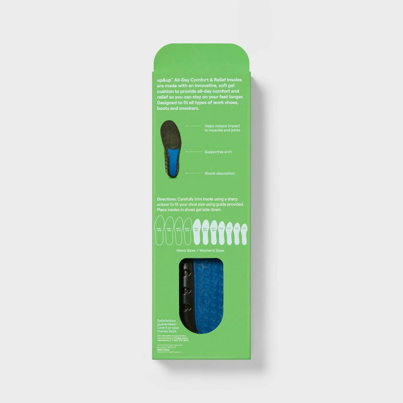 All-Day Comfort Shoe Insoles - S/M - up&up