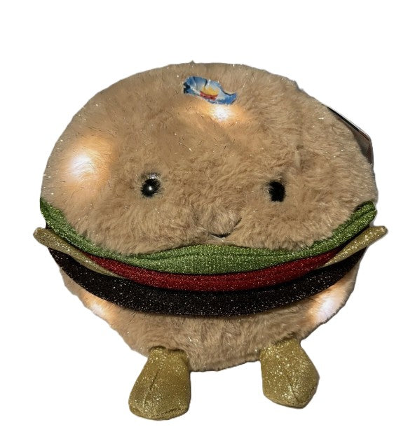 FAO Schwarz 11" Glow Brights Plush LED with Sound Burger