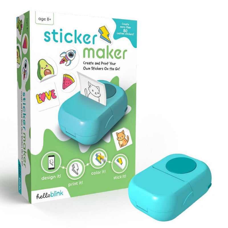 Ceaco Hello Blink Sticker Maker Create Your Own Stickers - Bluetooth Mini