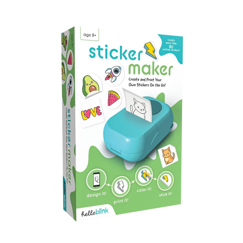 Ceaco Hello Blink Sticker Maker Create Your Own Stickers - Bluetooth Mini