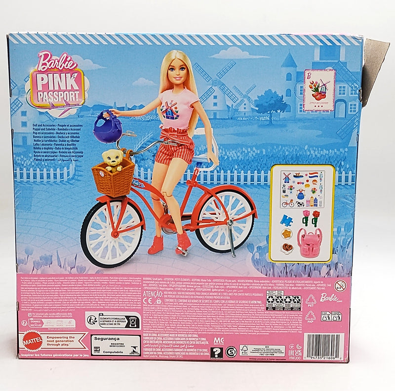 Barbie Pink Passport Holland Doll Set SEE DETAILS