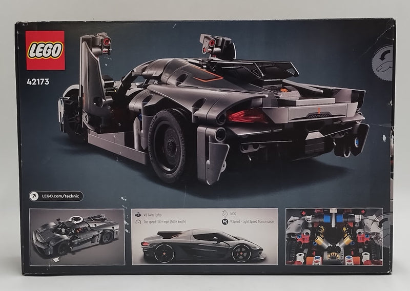 LEGO Technic Koenigsegg Jesko Absolut Gray Hypercar Sport Car 42173 SEE DETAILS