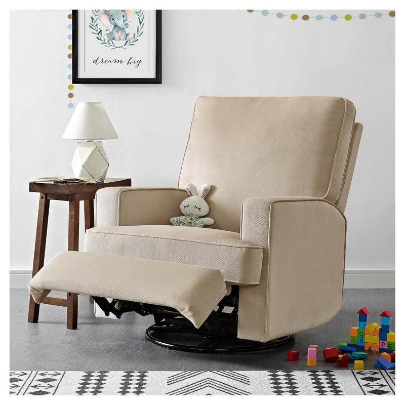 Baby Relax Addison Swivel Gliding Recliner - Beige (LOCAL PICKUP ONLY)