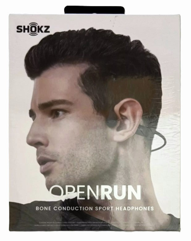 Shokz OpenRun Bluetooth Wireless Headphones - Black (S803-ST-BK-US)