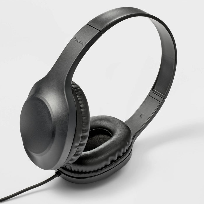 Wired On-Ear Headphones - heyday Black