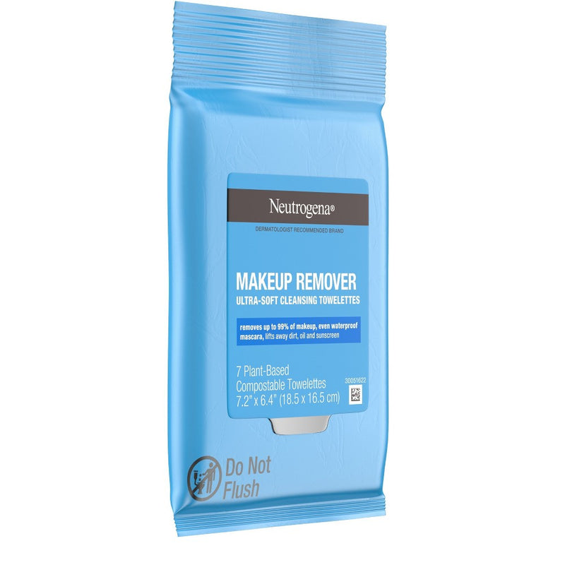 Neutrogena Facial Cleansing Makeup Remover Wipes - Travel Pack - 7ct