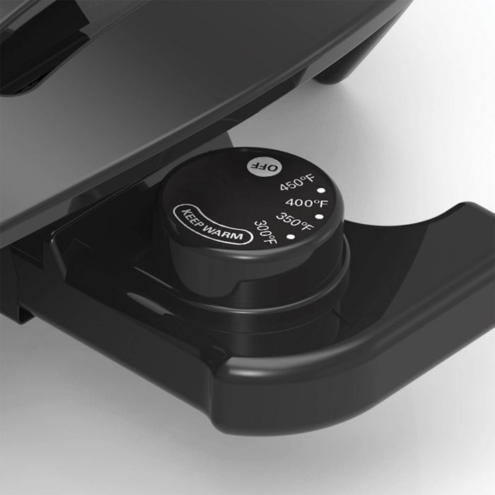 KitchenSmith by bella 10"x20" Electric Griddle with EverGood Ceramic Nonstick Coating: Aluminum, Temperature Control, Black