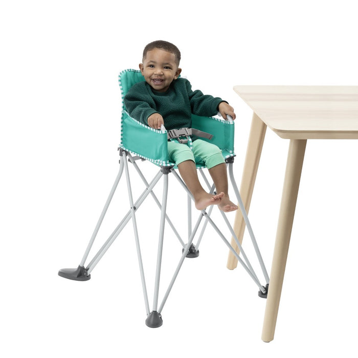 Bright Starts Pop 'n Dine Portable High Chair Indoor/Outdoor - Teal (LOCAL PICKUP ONLY)