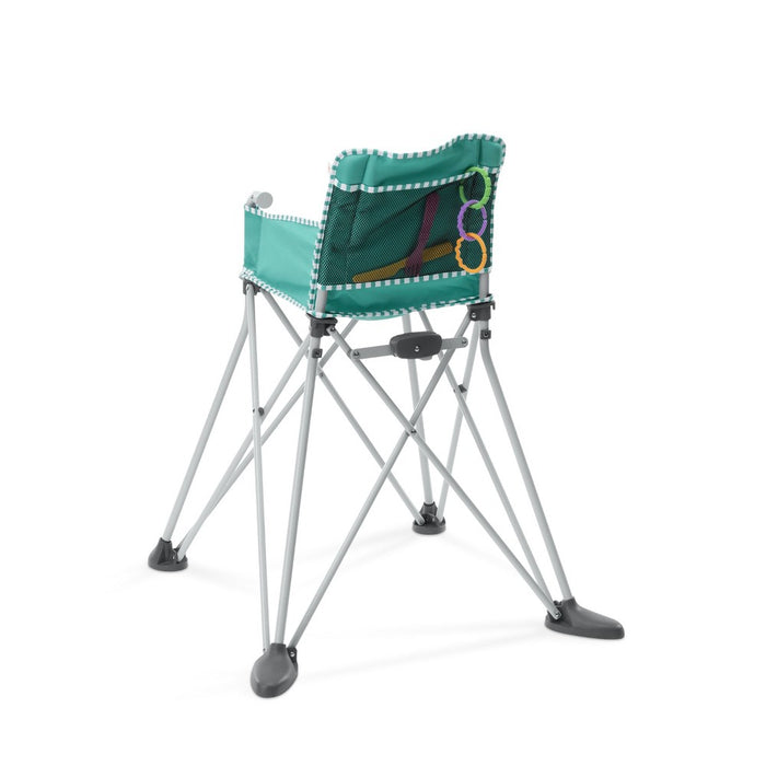 Bright Starts Pop 'n Dine Portable High Chair Indoor/Outdoor - Teal (LOCAL PICKUP ONLY)