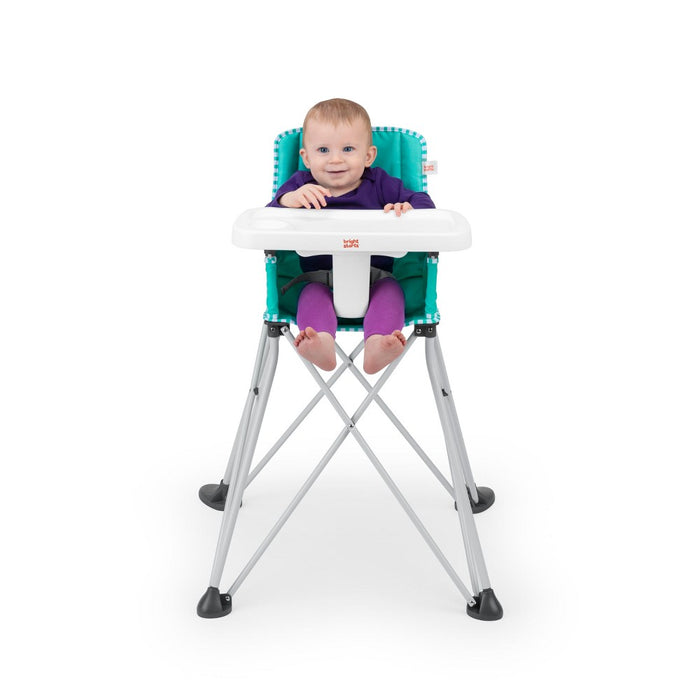 Bright Starts Pop 'n Dine Portable High Chair Indoor/Outdoor - Teal (LOCAL PICKUP ONLY)